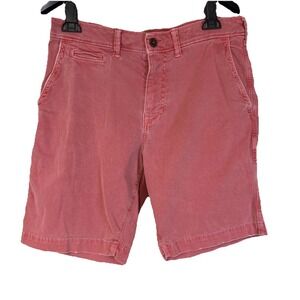 American‎ Eagle Extreme Flex Shorts Men's 30 Red Flat Front Classic Stretch